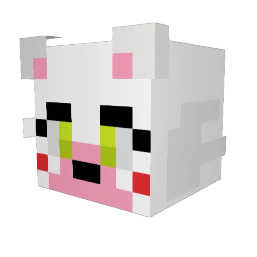 LadyLigeia Minecraft avatar head, 3D render