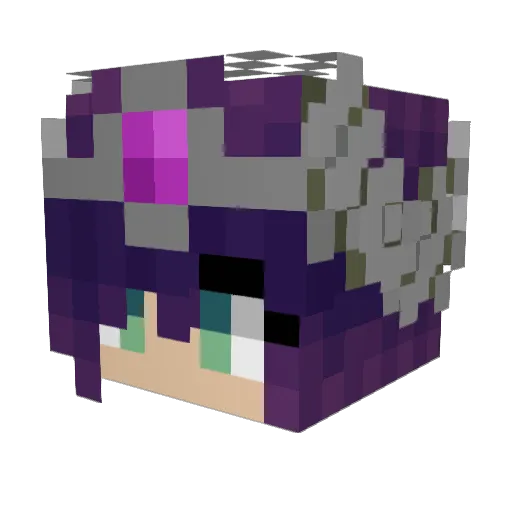 LadyLyra_ Minecraft avatar head, 3D render