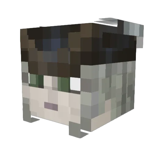 LadyMariaOTAC Minecraft avatar head, 3D render
