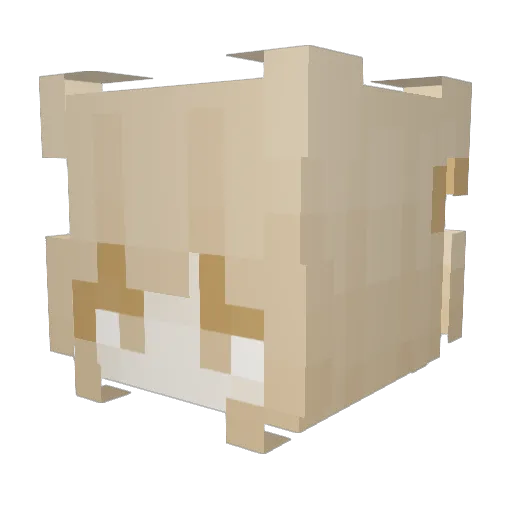 LadyMysty Minecraft avatar head, 3D render