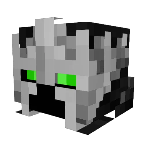 LadyNoctris Minecraft avatar head, 3D render