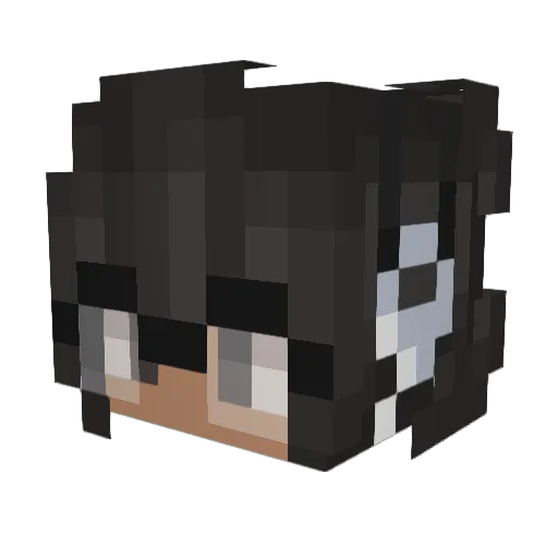 LadyOTG Minecraft avatar head, 3D render