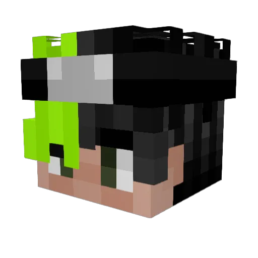 LadyQuentina Minecraft avatar head, 3D render