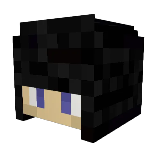 LadySarafina Minecraft avatar head, 3D render