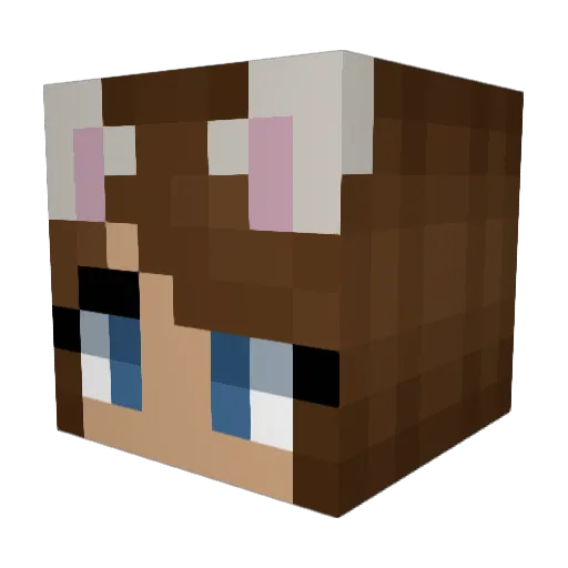 LadySnodGrass Minecraft avatar head, 3D render