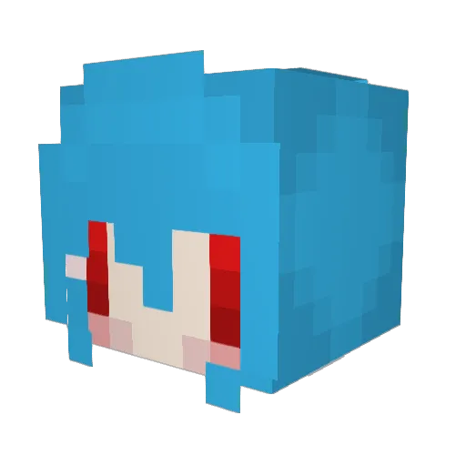 LadySorun Minecraft avatar head, 3D render