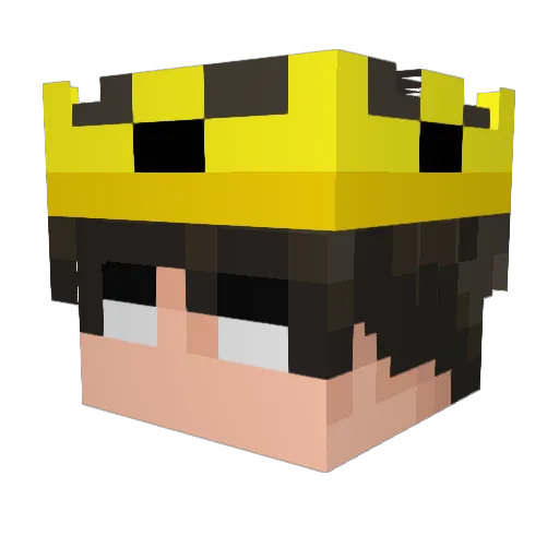LadyStephenie Minecraft avatar head, 3D render
