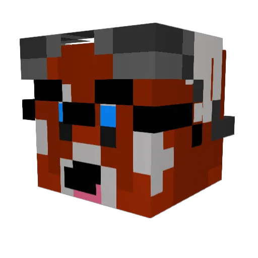 LadyStitch Minecraft avatar head, 3D render