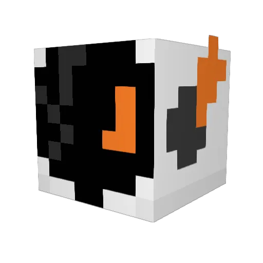 LadySummoner Minecraft avatar head, 3D render