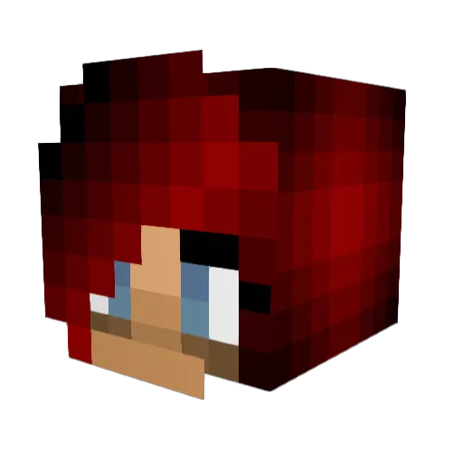 LadyTaratron Minecraft avatar head, 3D render