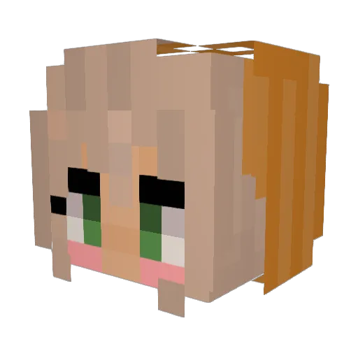 Minecraft-Avatar von LadyVeru: Kopf als 3D-Render