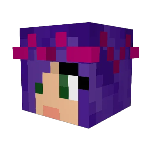 Lady_Angel Minecraft avatar head, 3D render