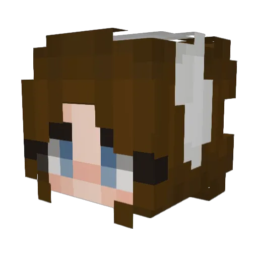 Lady_Bell Minecraft avatar head, 3D render