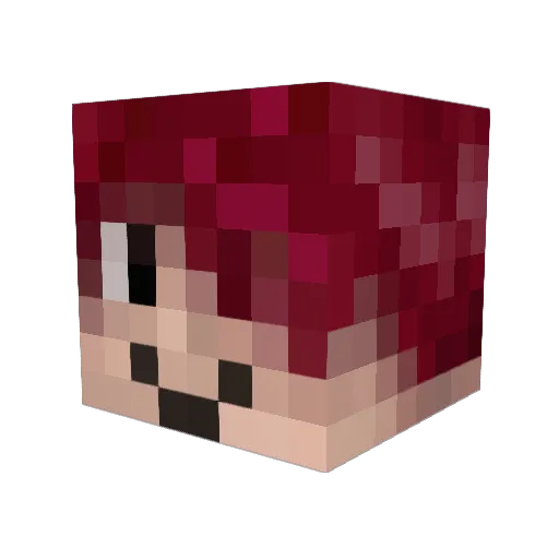 Lady_Bloodmire Minecraft avatar head, 3D render