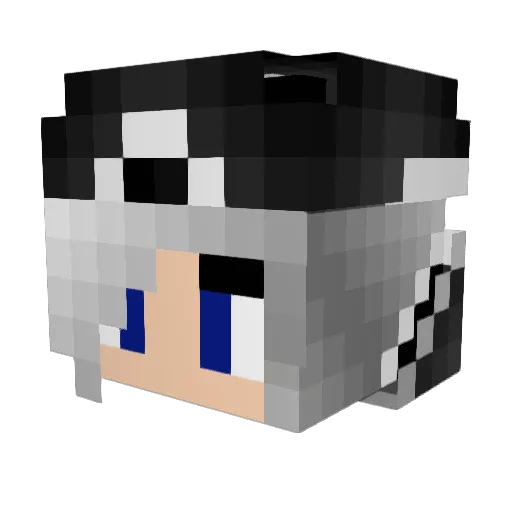 Lady_Cat_787 Minecraft avatar head, 3D render
