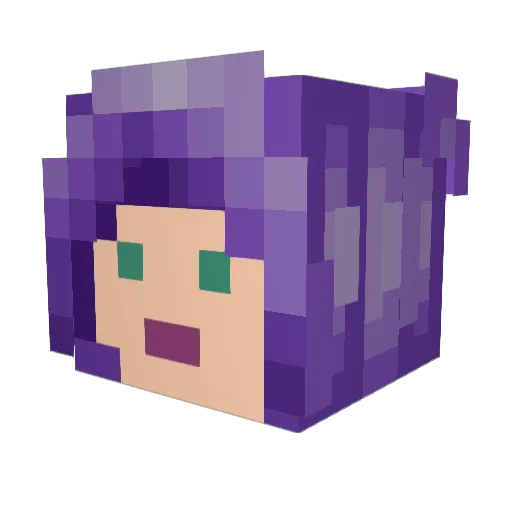 Lady_DragonMyth Minecraft avatar head, 3D render