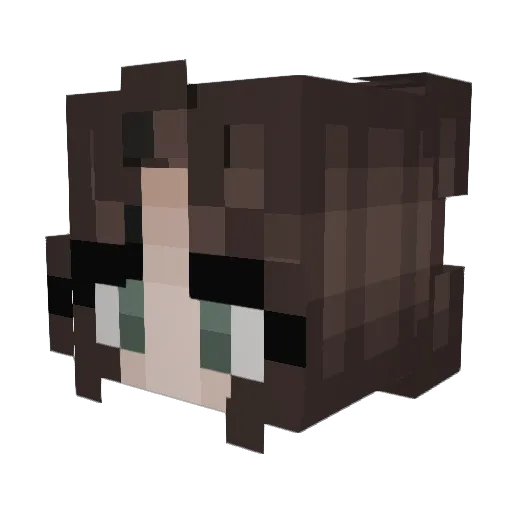 Lady_Earthwing Minecraft avatar head, 3D render