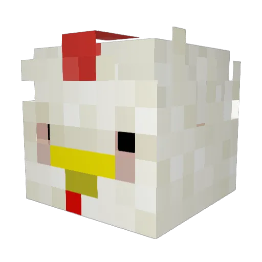 Lady_Gaga_69 Minecraft avatar head, 3D render