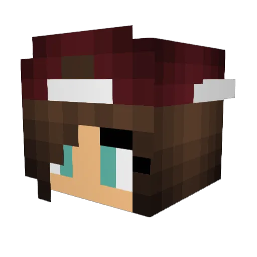 Lady_Gam3 Minecraft avatar head, 3D render
