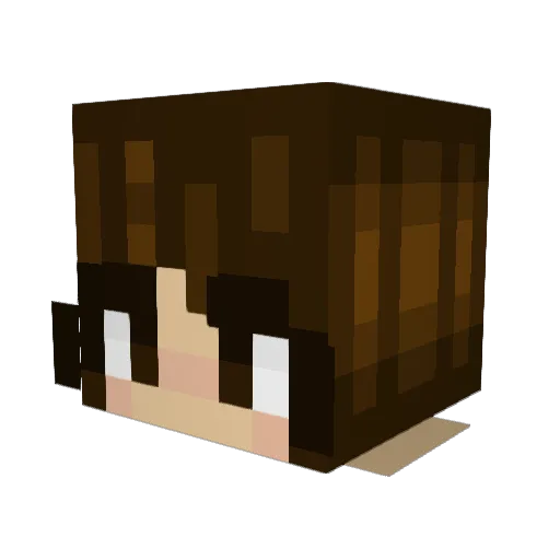 Lady_Leaf Minecraft avatar head, 3D render