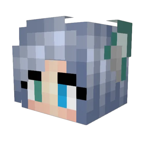 Lady_Lyliora Minecraft avatar head, 3D render