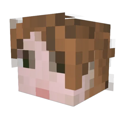 Lady_Maxima Minecraft avatar head, 3D render