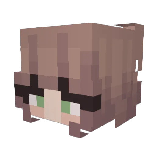 Lady_Nikolette Minecraft avatar head, 3D render