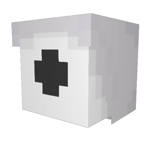 Lady_Null Minecraft avatar head, 3D render