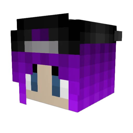 Lady_Orca Minecraft avatar head, 3D render