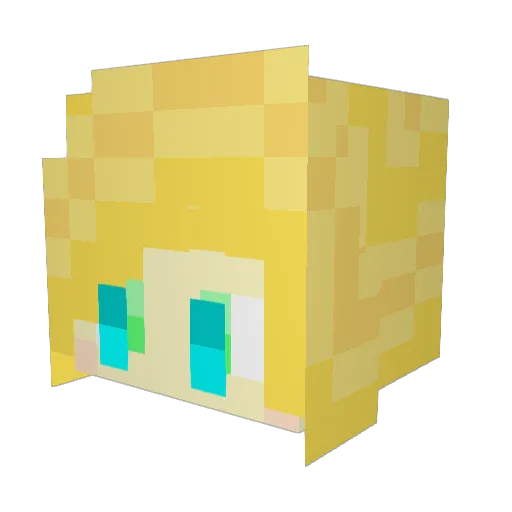 Lady_Pele Minecraft avatar head, 3D render