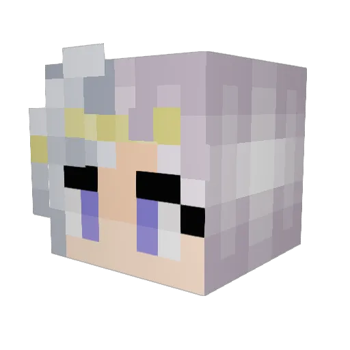 Lady_Rahl Minecraft avatar head, 3D render