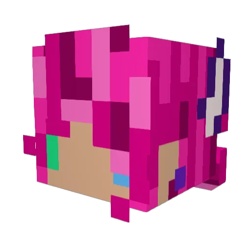Lady_Scyther Minecraft avatar head, 3D render