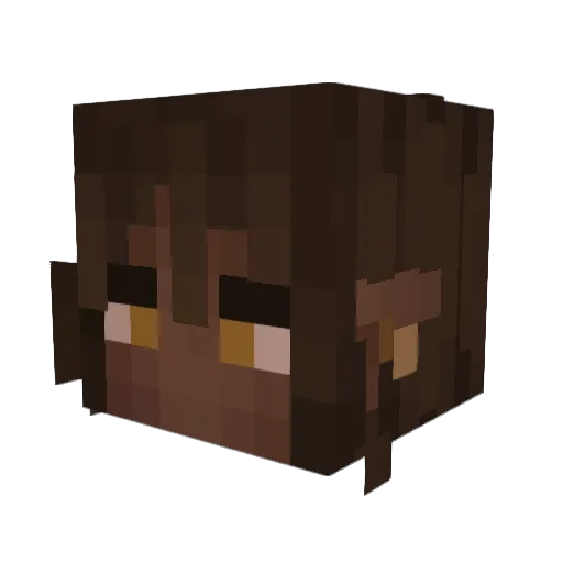 Lady_Sinful Minecraft avatar head, 3D render
