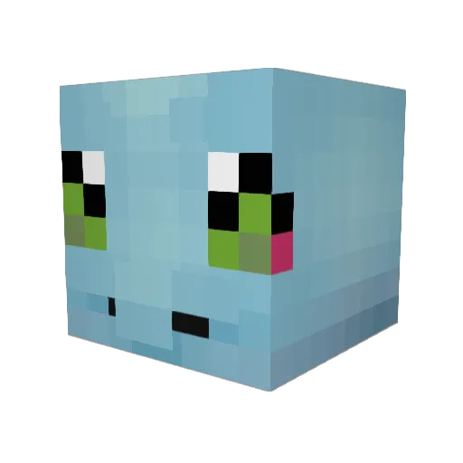 Lady_Squirt Minecraft avatar head, 3D render