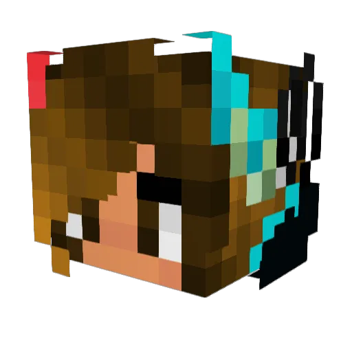 Lady_Starla Minecraft avatar head, 3D render