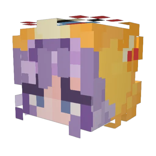 Lady_Velena Minecraft avatar head, 3D render