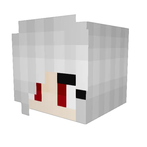 Lady_Viih Minecraft avatar head, 3D render