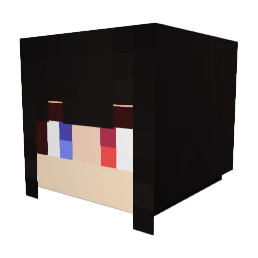 Lady__dmc Minecraft avatar head, 3D render
