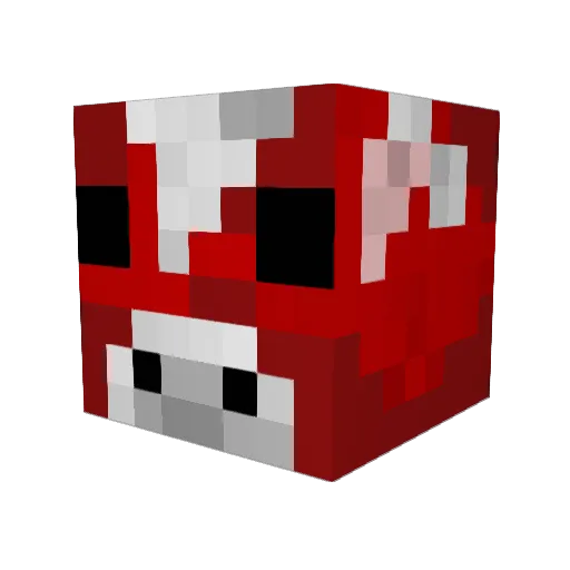 Lady_looo Minecraft avatar head, 3D render
