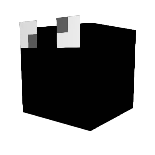 Ladyagain Minecraft avatar head, 3D render