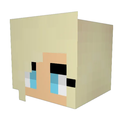 Ladybug23 Minecraft avatar head, 3D render