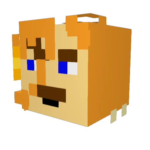 LadybugJr4436 Minecraft avatar head, 3D render