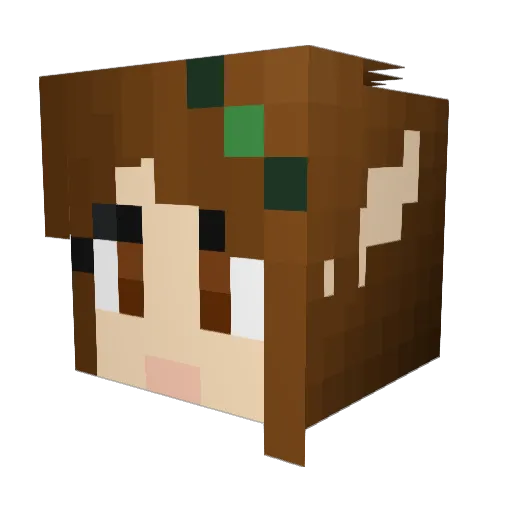 LadyofRohan3019 Minecraft avatar head, 3D render