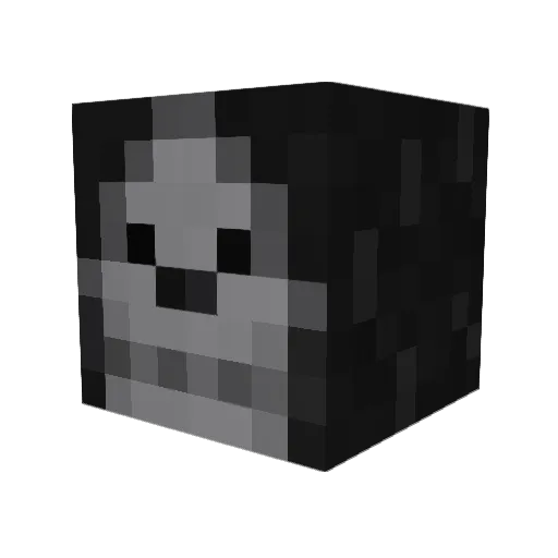 Laenlis Minecraft avatar head, 3D render