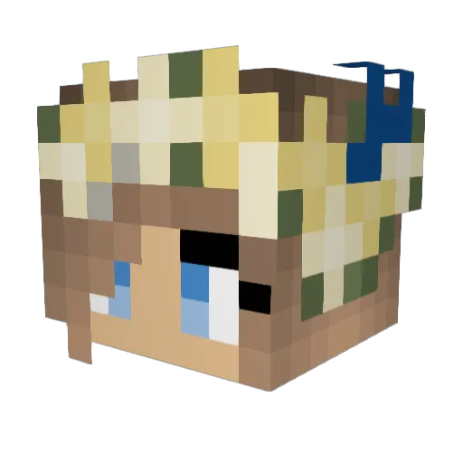 Laeowin Minecraft avatar head, 3D render