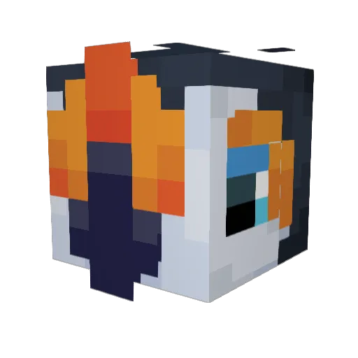 Laerdd Minecraft avatar head, 3D render