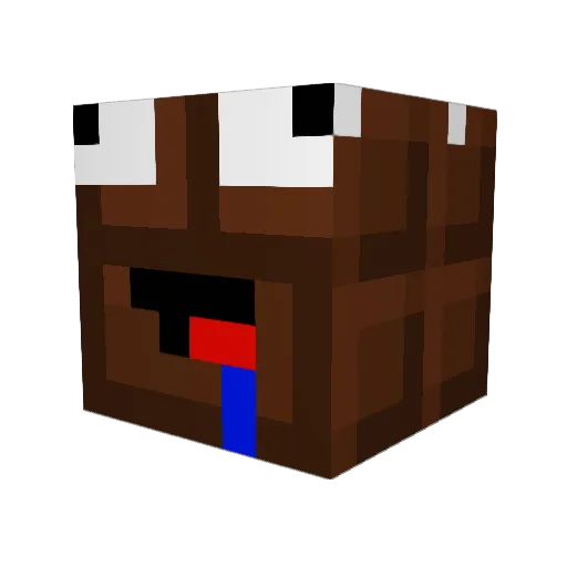 LaerkeRB Minecraft avatar head, 3D render