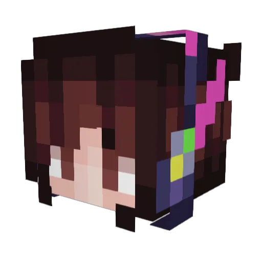 Laerkeeeeee Minecraft avatar head, 3D render