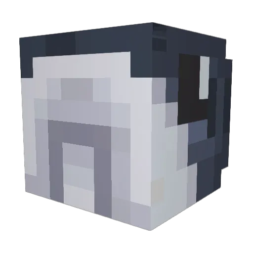 Laethys Minecraft avatar head, 3D render