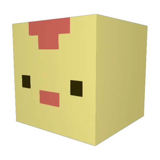 Laeticia2000 Minecraft avatar head, 3D render